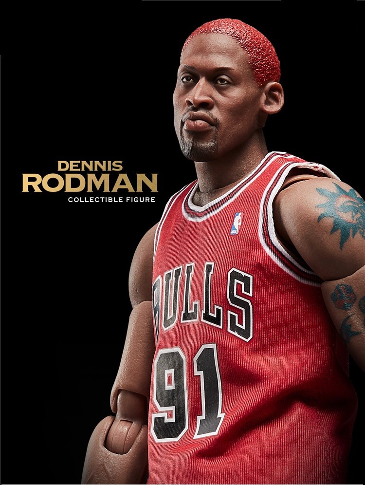 NBA Dennis Rodman 12 inch Red Jersey Action Figure