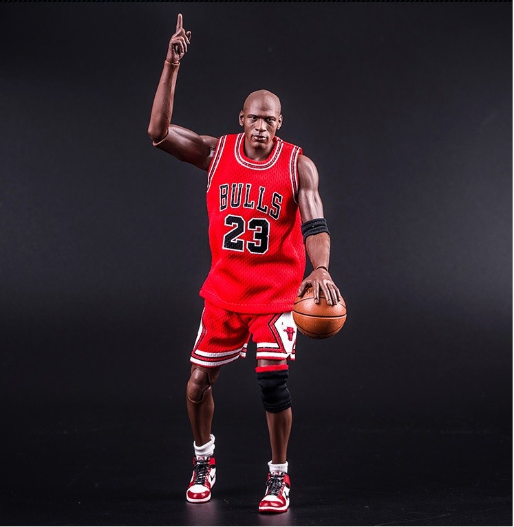 michael jordan in red jersey