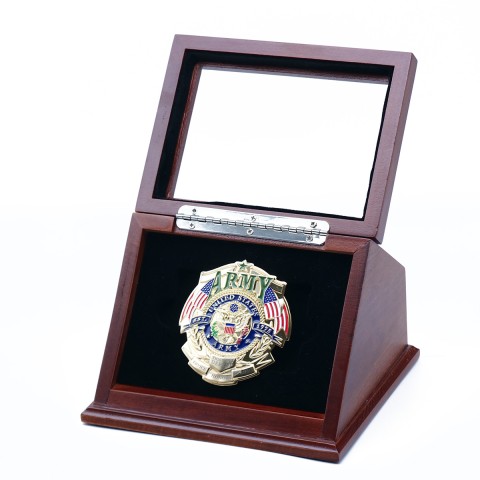 US Army Corps Lapel Pin with Display Case