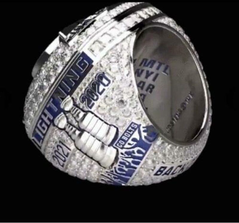 NHL Tampa Bay Lightning Stanley Cup Championship Replica Ring Size