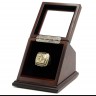 NFL 2009 Super Bowl XLIV New Orleans Saints Championship Replica Fan Ring with Wooden Display Case - Brees