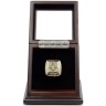NFL 2009 Super Bowl XLIV New Orleans Saints Championship Replica Fan Ring with Wooden Display Case - Brees