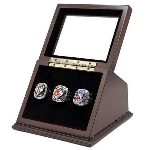 Wooden Display Case for Championship Rings, rings not included