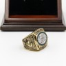 NFL 1968 Super Bowl III New York Jets Championship Replica Fan Ring with Wooden Display Case