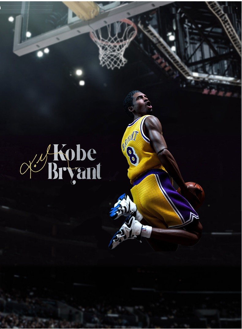 NBA Kobe Bryant 16 inch Yellow Jersey 1:6 Action Figure