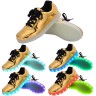 Women USB Charging LED Light Up Shoes Flashing Sneakers - Gold