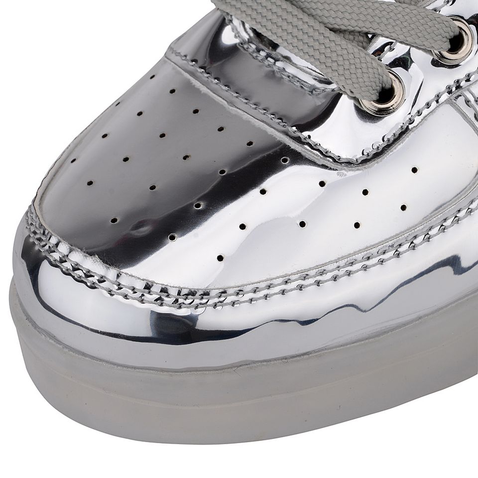 mens silver high top sneakers