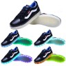 Women USB Charging LED Light Up Sport Shoes Flashing Sneakers - Blue