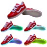 Women USB Charging LED Light Up Sport Shoes Flashing Sneakers - Red