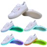 Women USB Charging LED Light Up Sport Shoes Flashing Sneakers - White
