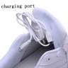 Women USB Charging LED Light Up Sport Shoes Flashing Sneakers - White