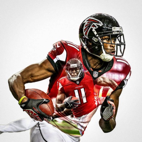 Atlanta Falcons Julio Jones Football Wall Posters with 6 Sizes Unframed