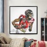 Atlanta Falcons Julio Jones Football Wall Posters with 6 Sizes Unframed