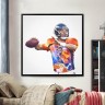 Denver Broncos Peyton Manning Football Wall Posters with 6 Sizes Unframed