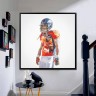 Denver Broncos Wes Welker Football Wall Posters with 6 Sizes Unframed