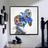 Detroit Lions Reggie Bush Football Wall Posters with 6 Sizes Unframed