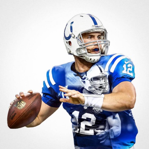 Indianapolis Colts Andrew Luck Football Wall Posters with 6 Sizes Unframed