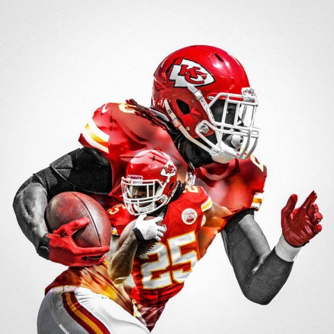 Kansas City Chiefs Jamaal Charles Football Wall Posters with 6 Sizes Unframed