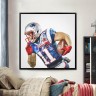 New England Patriots Julian Edelman Football Wall Posters with 6 Sizes Unframed