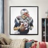 New England Patriots Tom Brady Football Wall Posters with 6 Sizes Unframed