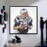 New England Patriots Tom Brady Football Wall Posters with 6 Sizes Unframed
