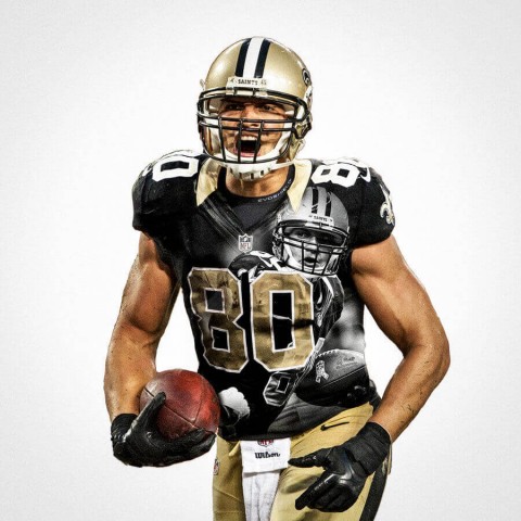 New Orleans Saints Jimmy Graham Football Wall Posters with 6 Sizes Unframed