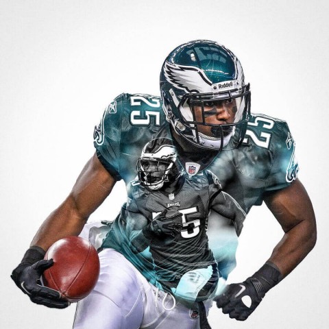 Philadelphia Eagles Lesean Mccoy Football Wall Posters with 6 Sizes Unframed