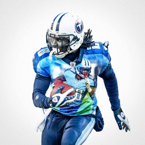 Tennessee Titans Chris Johnson Football Wall Posters with 6 Sizes Unframed