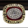 AFC 1985 New England Patriots Championship Replica Fan Ring with Wooden Display Case