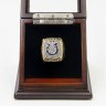 AFC 2009 Indianapolis Colts Championship Replica Fan Ring with Wooden Display Case