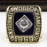 MLB 1969 New York Mets World Series Championship Replica Fan Ring with Wooden Display Case