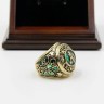 MLB 1974 Oakland Athletics World Series Championship Replica Fan Ring with Wooden Display Case