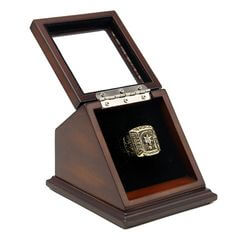 MLB 1976 Cincinnati Reds World Series Championship Replica Fan Ring with Wooden Display Case