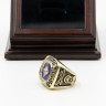 MLB 1985 Kansas City Royals World Series Championship Replica Fan Ring with Wooden Display Case