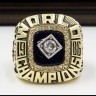 MLB 1986 New York Mets World Series Championship Replica Fan Ring with Wooden Display Case