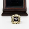 MLB 1986 New York Mets World Series Championship Replica Fan Ring with Wooden Display Case