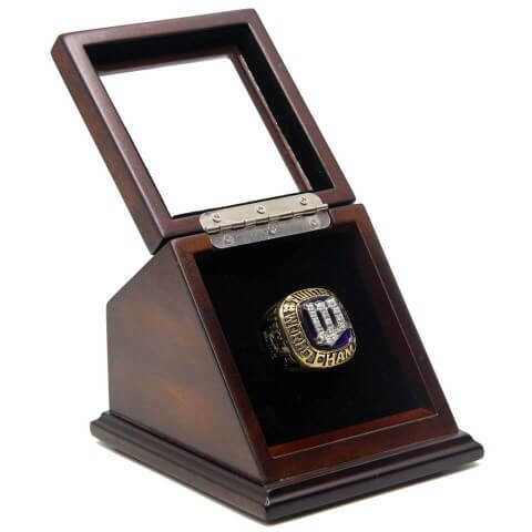 MLB 1987 Minnesota Twins World Series Championship Replica Fan Ring with Wooden Display Case