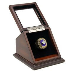 MLB 1988 Los Angeles Dodgers World Series Championship Replica Fan Ring with Wooden Display Case