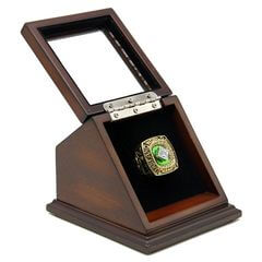 MLB 1989 Oakland Athletics World Series Championship Replica Fan Ring with Wooden Display Case