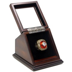 MLB 1991 Minnesota Twins World Series Championship Replica Fan Ring with Wooden Display Case