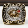 MLB 1992 Toronto Blue Jays World Series Championship Replica Fan Ring with Wooden Display Case