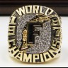 MLB 1997 Miami/Florida Marlins World Series Championship Replica Fan Ring with Wooden Display Case