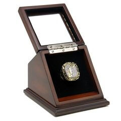 MLB 1997 Miami/Florida Marlins World Series Championship Replica Fan Ring with Wooden Display Case