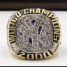 MLB 2000 New York Yankees World Series Championship Replica Fan Ring with Wooden Display Case