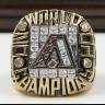 MLB 2001 Arizona Diamondbacks World Series Championship Replica Fan Ring with Wooden Display Case