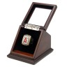 MLB 2002 Los Angeles Angels of Anaheim World Series Championship Replica Fan Ring with Wooden Display Case
