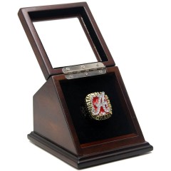 NCAA 2009 Alabama Crimson Tide Championship Replica Ring with Wooden Display Case