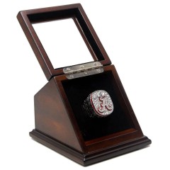 NCAA 2012 Alabama Crimson Tide Championship Replica Ring with Wooden Display Case