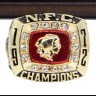 NFC 1972 Washington Redskins Championship Replica Fan Ring with Wooden Display Case
