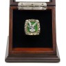 NFC 1980 Philadelphia Eagles Championship Replica Fan Ring with Wooden Display Case